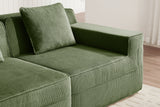 MARTHA 81" Loveseat with 1 Ottoman