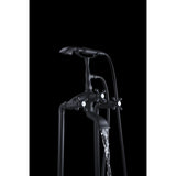 Suni 3-Handle Claw Foot Tub Faucet with Hand Shower