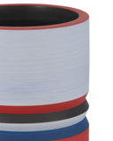 Happy 80's Black, Blue, Red & Orange Vase Set of 3