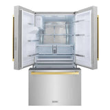 ZLINE 36" Refrigerator, Water, Ice Dispenser, Fingerprint Resistant, RSMZ-W-36-FG
