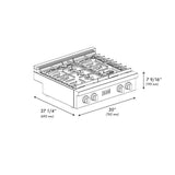 ZLINE 30" Paramount Gas Rangetop Black Stainless Steel SRTB-30