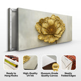 Golden Dandelion Minimalist Abstract Wall Art VI