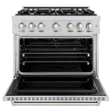 ZLINE 36"Classic Gas Range, Convection Gas Oven, Stainless Steel, CGR36