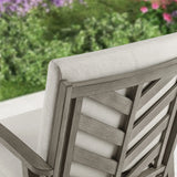 Amario 7-Piece Aluminum Outdoor Oval Dining Set with Sunbrella® Cushions