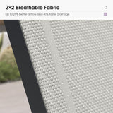 PURPLE LEAF Patio Chaise Lounge Plastic Pool Outdoor Lounge Chair with Aluminum Frame Stackable Patio Tanning Chairs for Poolside Sunbathing Beach Deck Yard