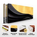 Black And Gold Minimalist Abstract VIII