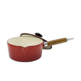 Chasseur Enameled Cast Iron Saucepan with Lid, 1.3qt