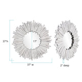Durango Round White Mirror
