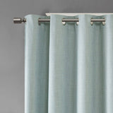 Wholesale Heathered Blackout Window Panel, Aqua Blue