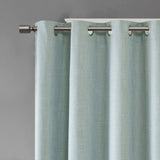 Heathered Patio Window Curtain, Aqua Blue