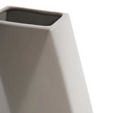 Geo Matte Stone Ceramic Vase- Medium