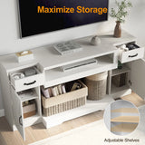 Tv Stands For Tvs Up To 75'', Farmhouse Media Console Table