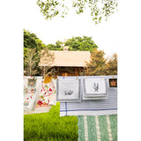 Black & White Emily the Pig Tea Towel