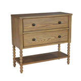 Traditional 2-Drawer Accent Chest, Natural