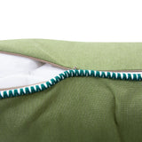 20 x 20 Outdoor Pillow with Dec Cord- Seascape Moss- Down Alternative Insert