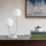 Wholesale Modern 2-Light Globe Gold Base Table Lamp