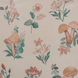 Mushroom Floral Garden Kid's Comforter Set, Blush
