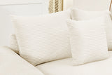 DESEO 117" Sectional Sofa with Ottoman