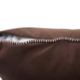 24 x 24 Outdoor Pillow with Dec Cord- Seascape Chocolate- Poly Insert