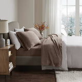 Soft Plush 4-Piece Brushed Sheet Set, Brown
