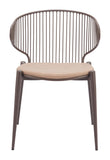 Silues Dining Chair Taupe & Brown