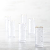 Jupiter Clear Gold Rimmed Highball