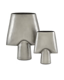 Wallah Nickel Vase Set of 2