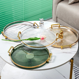 Crystal Plastic Decoration Organizer Storage Tray