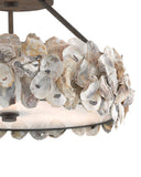 Oyster Shell Semi-Flush Mount