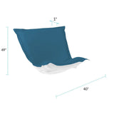 Puff Chair Cover Seascape Turquoise -Cover Only
