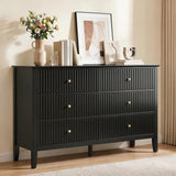 Wholesale 47" 6-Drawer Fluted Dresser, Eco-Friendly & Water-Resistant