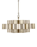 Grand Lotus Large Silver Chandelier