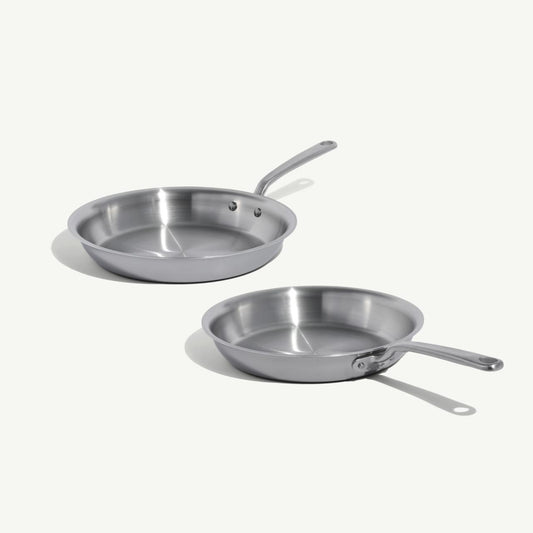 MADE IN Stainless Clad Frying Pan Set
