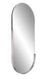 Dante Stainless Steel Gray Capsule Mirror