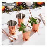 Mixora 4 Pack Copper Mint Julep Cups Set