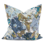 24 x 24 Stanton Turquoise Pillow - Down Insert