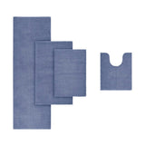 Quick-Dry Bathroom Rugs, Navy Blue