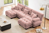 CLOUDIES 134" 3 Seater Sofa with 2 Ottomans