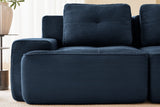 CORDELIA 117" 3-Seater Sofa with 2 Ottomans