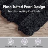 Tufted 1500gsm Bathroom Rug, Black