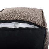 Square Pouf Barbet Chocolate