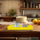 Rectangular Scalloped Riviera Tray - Yellow