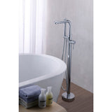 Sens 2-Handle Freestanding Claw Foot Tub Faucet with Hand Shower in Polished Chrome