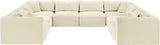 Shaggy - 8 Piece Modular U-Shaped Sectional