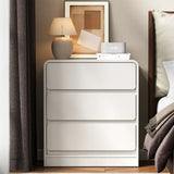 Modern Storage 3-Drawer Nightstand For Bedroom, Nursery, Liv