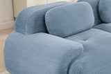 MIA 82'' Loveseat with 2 Ottomans