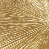 Gold Metallic Modern Sunburst 3-Piece Wall Art Decor Set