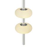 Spanish Alabaster Pendant // Chrome