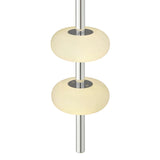 Spanish Alabaster Pendant // Chrome
