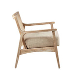 Wholesale Modern Farmhouse Wood Armchair Living Room Accent Chair